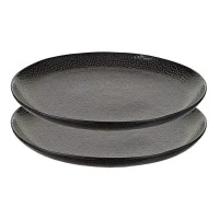 Набор тарелок dots, D21 см, черные, 2 шт.