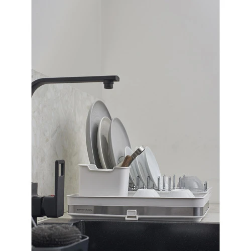 Сушилка для посуды atle раздвижная большая, белая