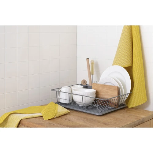 Набор из двух тарелок белого цвета с фактурным рисунком из коллекции essential, 22см