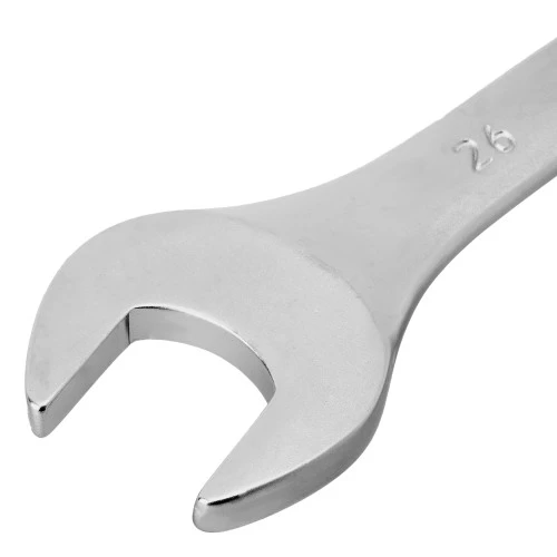 Ключ комбинированный, 26 мм, CrV, матовый хром Stels