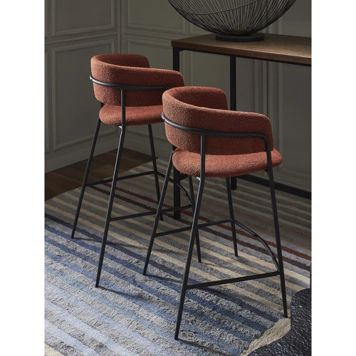 Стул барный helning, букле, терракота