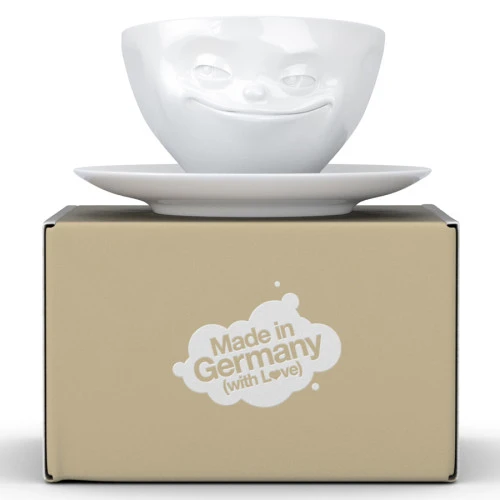 Чайная пара grinning, 200 мл, белая