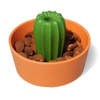 Миска для снеков cacnuts, оранжевая/зеленая