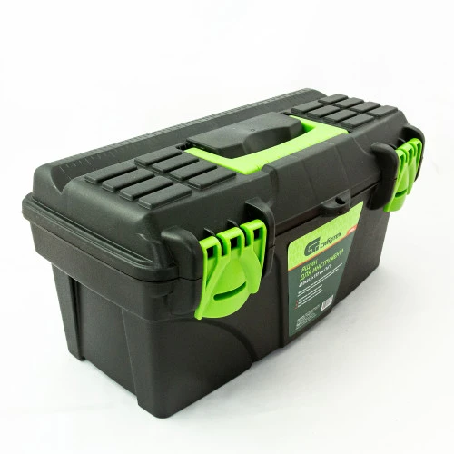 Ящик для инструмента, 410 х 215 х 197 мм, 16", пластик Сибртех