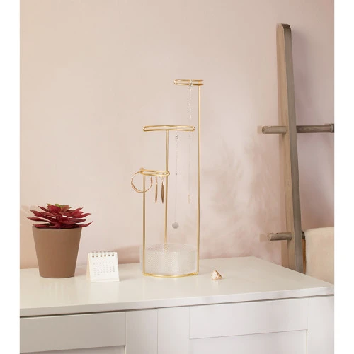 Держатель для украшений tesora, стекло/латунь