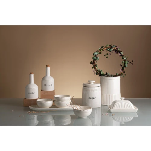 Бутылка для масла белого цвета из коллекции kitchen spirit, 250 мл