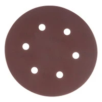 Круг абразивный на ворсовой подложке под "липучку", перфорированный, P 400, 150 мм, 5 шт Matrix