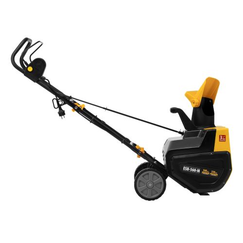 Электрическая снегоуборочная машина ESB-560-M, 2,5 кВт, металлический шнек, LED фара Denzel