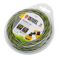 Леска для триммера двухкомпонентная витая квадратная, 2,4мм х 15м, блистер SkyCutter Denzel