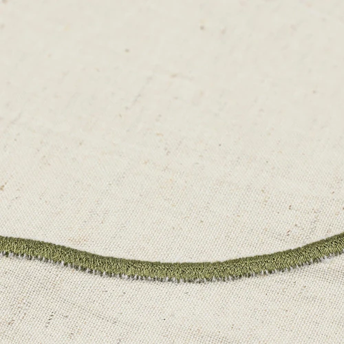 Салфетка под приборы anemone из коллекции trendy ruffles, D40 см, оливковый