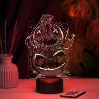 3D светильник  Светильник "Тыква - пугало"