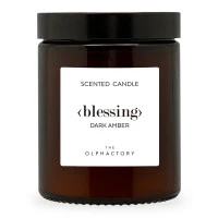 Свеча ароматическая the olphactory, blessing, dark amber, 30 ч