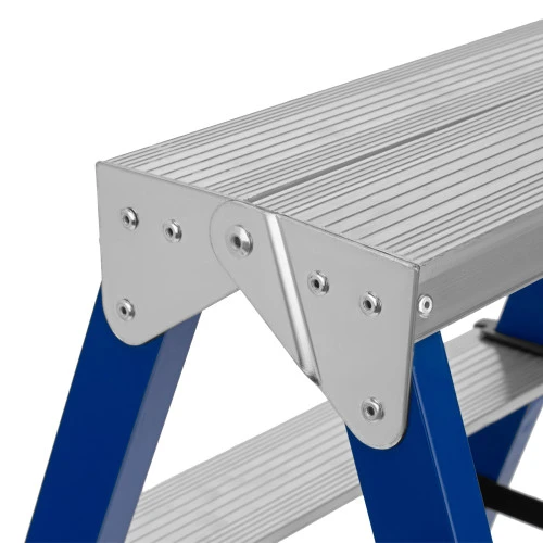 Стремянка двусторонняя 2 ступени, стальная, Сибртех