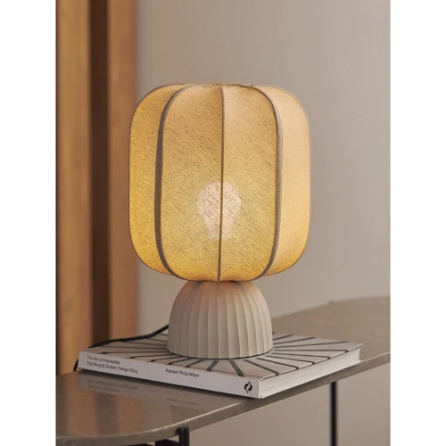 Лампа настольная texture rib, 27х39 см, бежевая