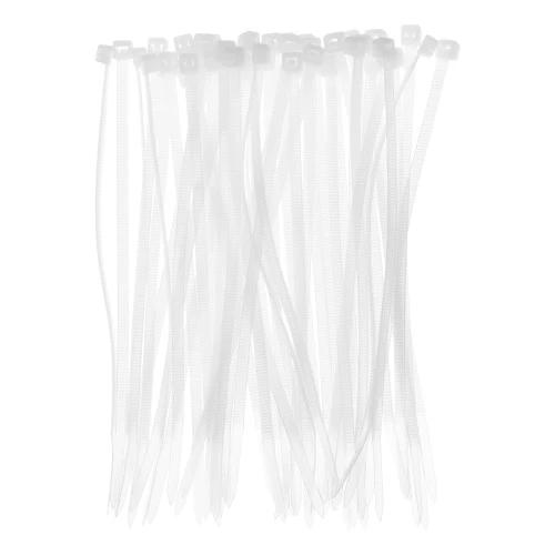 Хомуты, 150 х 3.6 мм, пластиковые, белые, 100 шт Сибртех