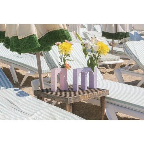 Ваза для цветов одинарная acquedotto, 22 см, розовая