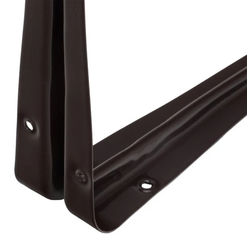 Кронштейн угловой с ребром, 200 х 250 мм, коричневый Сибртех