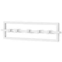 Вешалка настенная cubiko, 53 см, белая, 5 крючков