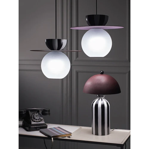 Светильник настольный anniken, D25х38 см, сливовый