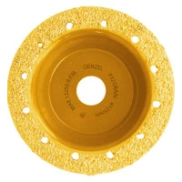 Чашка твёрдосплавная зачистная,125 мм, Плоская, мелкое зерно #32// Denzel