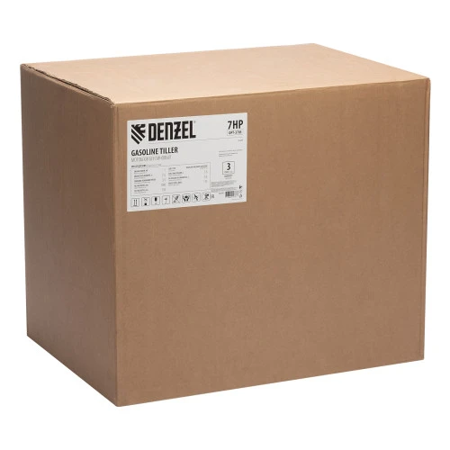 Мотоблок DPT-370S, 7 л.с., ремен.сцеп, фрез 3х4, ШОМ, передачи 3В/1Н Denzel