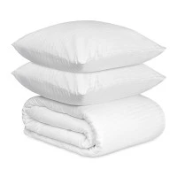 Комплект постельного белья из страйп-сатина из коллекции essential, 150х200 см