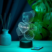 3D светильник  Светильник "Мишка с именем Салим"