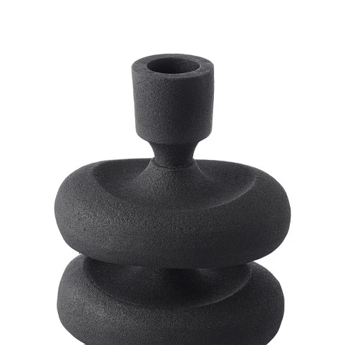 Подсвечник vivlend, 22 см, черный