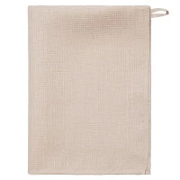Набор из двух вафельных полотенец изо льна бежевого цвета из коллекции essential, 50х70 см