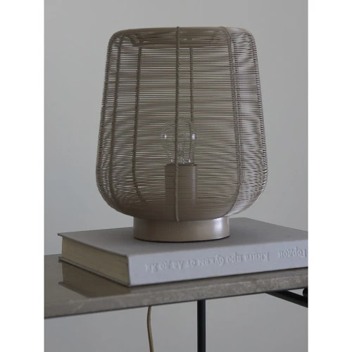 Лампа настольная vinger, D22х26 см, бежевая