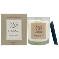 Свеча ароматическая lacrosse, wood&tonka, 60 ч