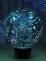 3D светильник  Светильник "Гимнастка с обручем (Тренеру)"