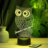 3D светильник  Светильник "Сова"