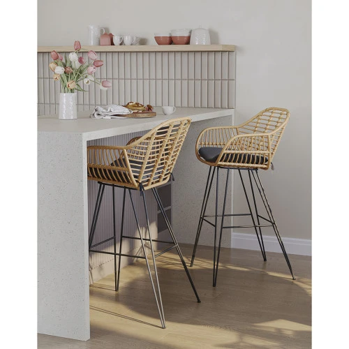 Стул барный vetle bent, ротанг