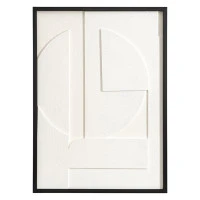 Панно декоративное с эффектом 3d minimalism, с черной рамой, 50х70 см