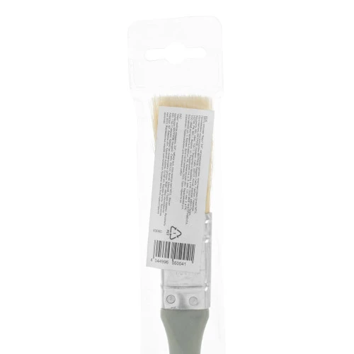 Кисть плоская "Евро" 3/4", натуральная щетина, пластмассовая ручка MTX