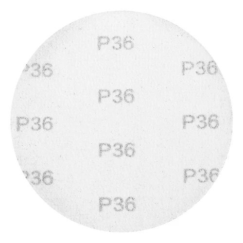 Круг абразивный на ворсовой подложке под "липучку", P 36, 125 мм, 10 шт Matrix