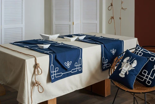Салфетка сервировочная navy story из коллекции sea treasures, 45х45 см