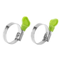 Хомуты металлические элемент крепления с формой ключа 20-35 мм, 2 шт Сибртех