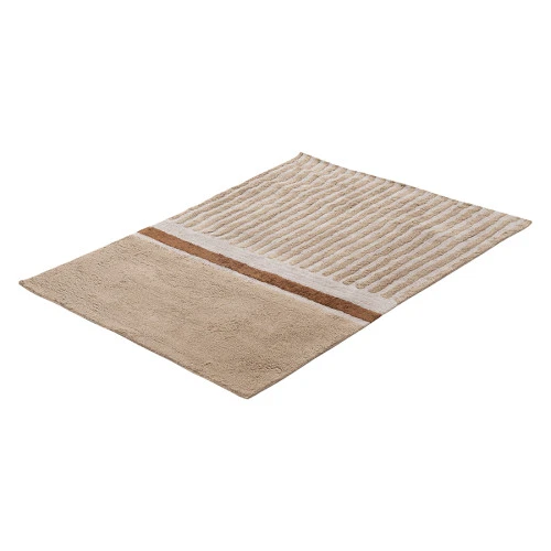 Ковер из хлопка с рисунком tulip garden бежевого цвета из коллекции terra, 120х180 см