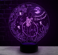 3D светильник  Гимнастка с обручем (Тренеру)