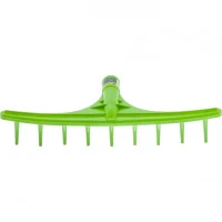 Грабли пластиковые, 475 мм, 9 круглых зубьев, сенные, без черенка, Сибртех