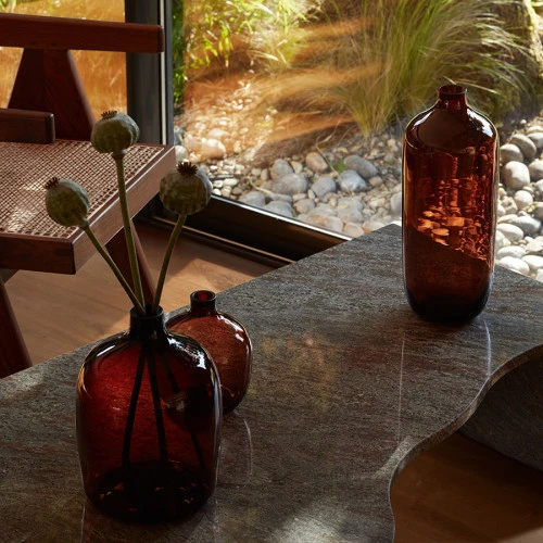 Ваза vessel, 18 см, коричневая