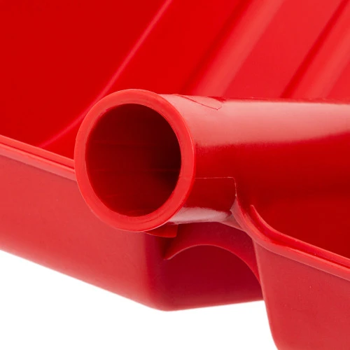 Лопата для уборки снега пластиковая, красная, 420 х 425 мм, без черенка, Сибртех