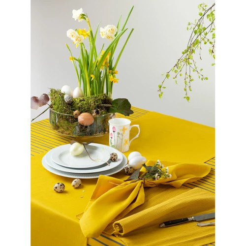 Набор салфеток под приборы из хлопка горчичного цвета из коллекции prairie, 35х45 см