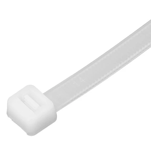Хомуты, 400 х 8 мм, пластиковые, белые, 50 шт Сибртех