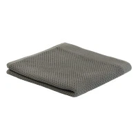 Полотенце для рук вафельное темно-серого цвета из коллекции essential, 50х90 см