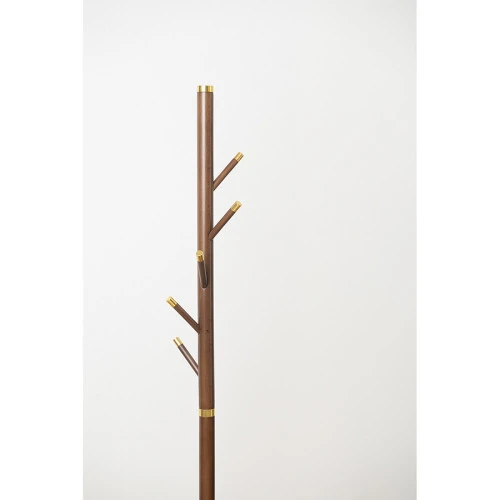 Вешалка напольная bakken, 180 см, золотистый хром/светлый орех