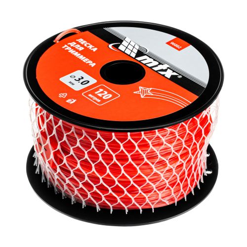 Леска для триммера звезда 3,0 мм х 120 м, на катушке MTX