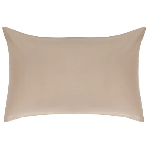 Набор из двух наволочек из сатина светло-коричневого цвета из коллекции essential, 50х70 см